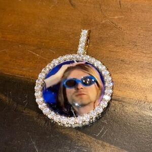 Stiletto x GLD 14K Gold Plated Cz Kurt Cobain x Nirvana Pendant SS19